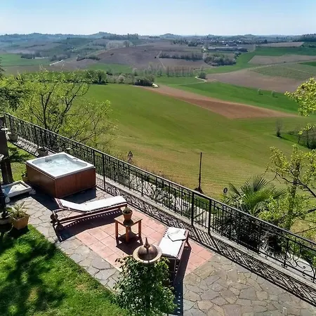 Al Cedro Terrazza Sul Monferrato Con Idromassaggio Apartman
